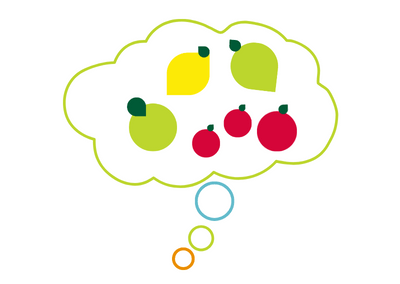 orthorexie-richtig-essen-essstoerung-hypnose-ernaehrungspsychologie-ganzheitliche-ernaehrungsberatung-duebendorf-zuerich-irene-held-innen Lebensmittel in einer Gedankenbubble: Visualisiert die Behandlung der Essstörung Orthorexie und Clean Eating mit Ernährungspsychologie und Hypnose in Dübendorf, Zürich