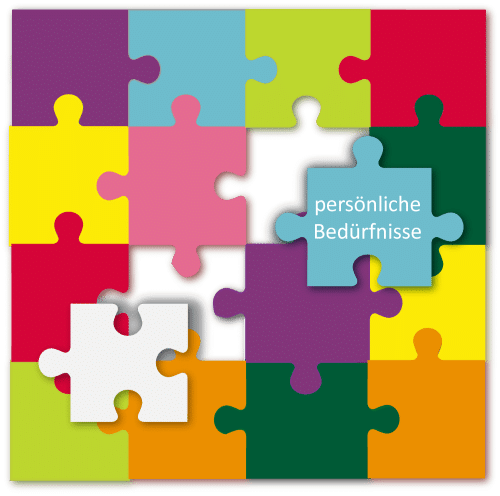 Puzzle-Hashimoto-Ernährungspsychologyie-Lifestyle-Hypnose-Irene-Held-Dübendorf-Stettbach-Schwerzenbach_500 Ernährungspuzzle bei Hashimoto: Das Puzzleteil «persönliche Bedürfnisse» ergänzt das Gesamtbild.